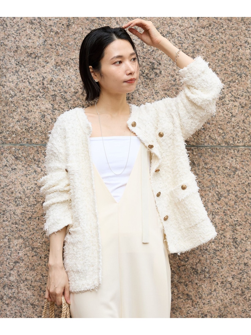 楽天市場】【SALE／50%OFF】ツイードニットジャケット BABYLONE