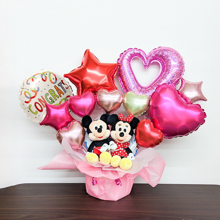 楽天市場】ミッキー ミニー ぬいぐるみ バルーンギフト 名入れ 卓上