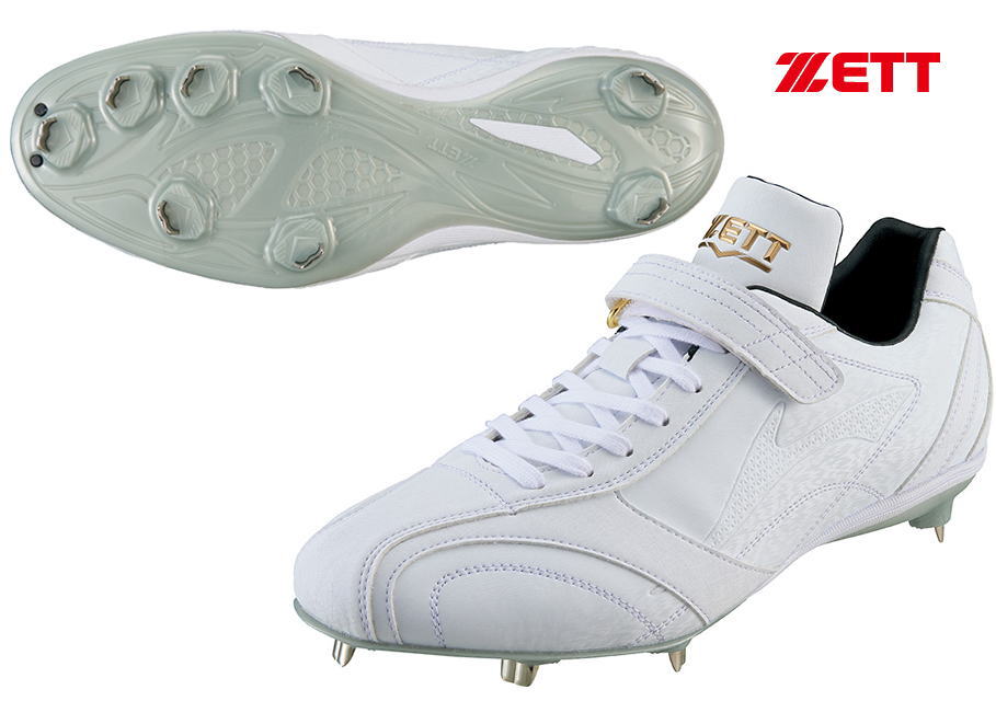 楽天市場】野球 ゼット ZETT スパイク BSR2716WH 源田モデル 高校野球