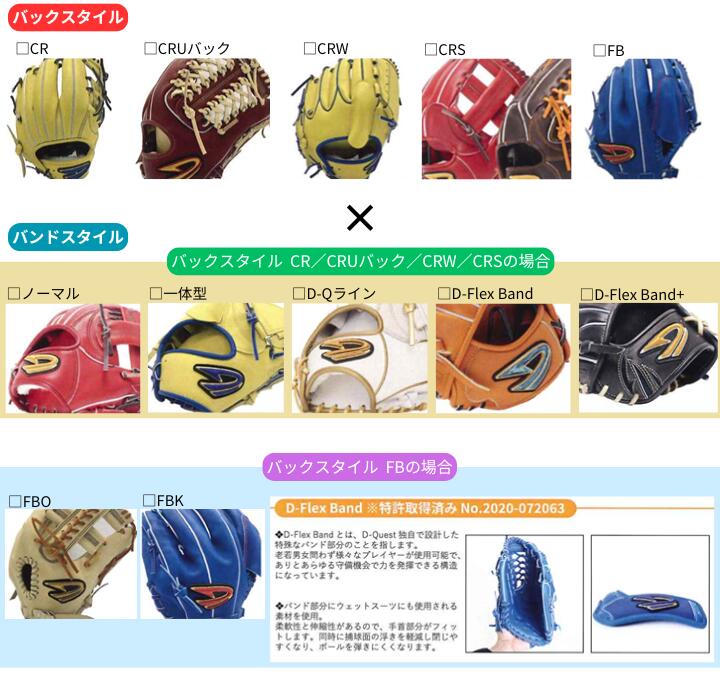 楽天市場】ディークエスト D-Quest 硬式 オーダーグラブ オーダー