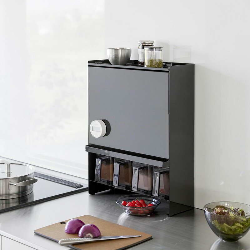 楽天市場】《 山崎実業 前が開く 隠せる調味料ラック タワー 》 tower