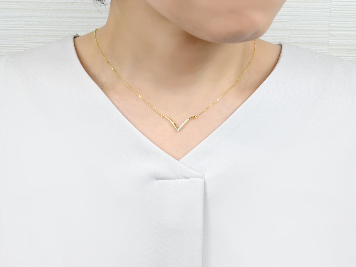 楽天市場】【天然ダイヤモンド ペンダント 0.10ct K18イエローゴールド