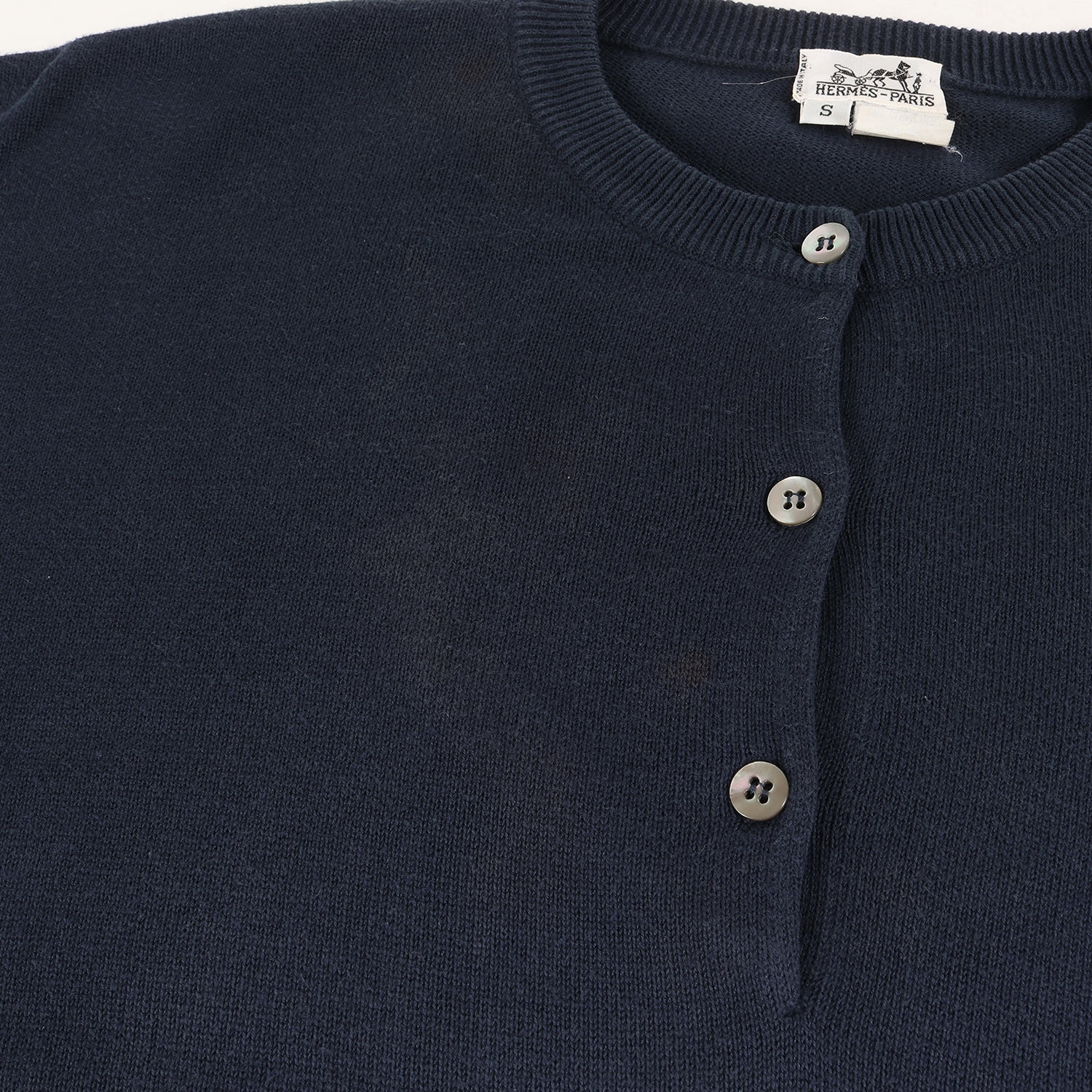 楽天市場】HERMES エルメス ニット サイズ:S ヘンリーネック コットン