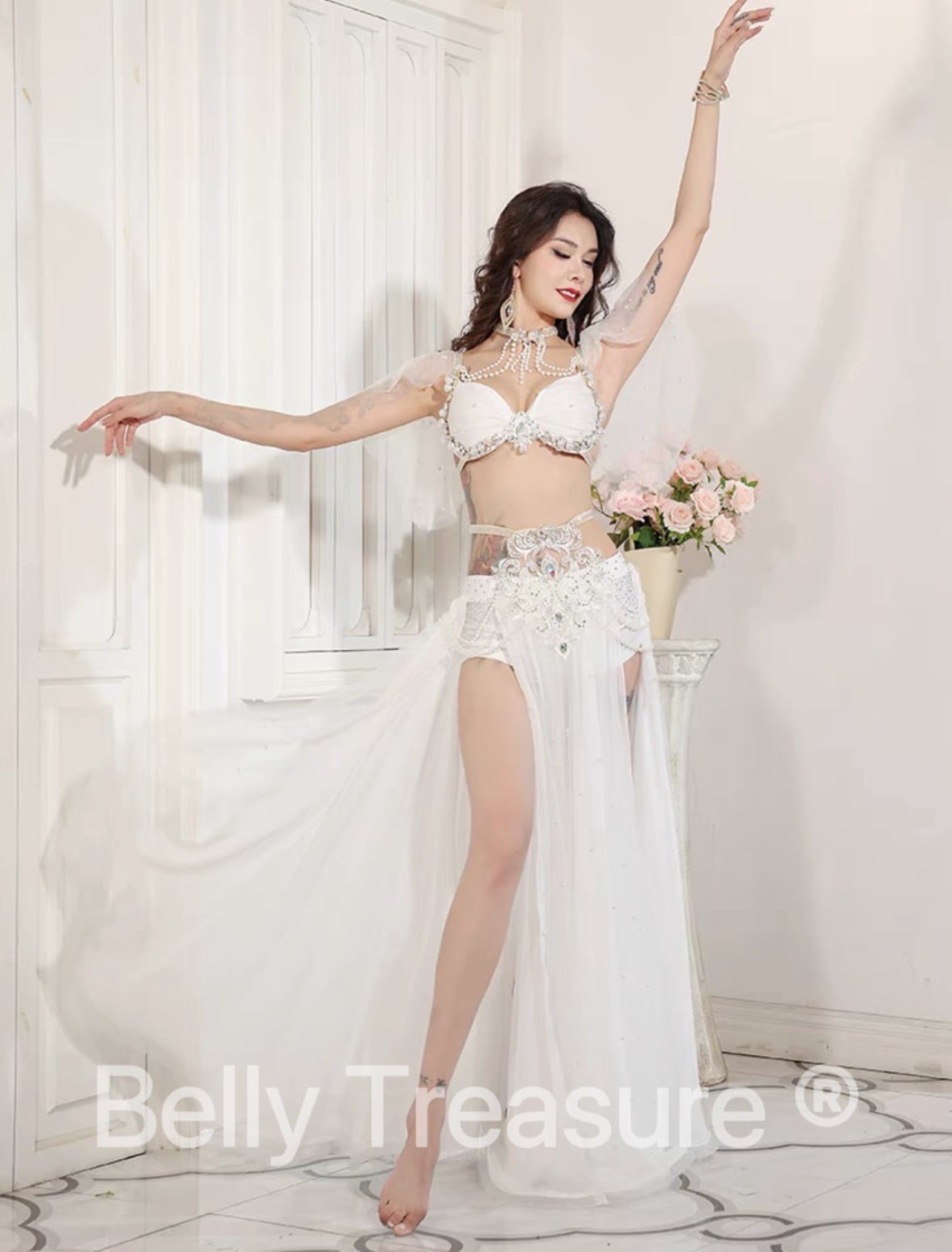 楽天市場】2カラー ベリーダンス 衣装 GLQ YY478 202411ベリー ダンス