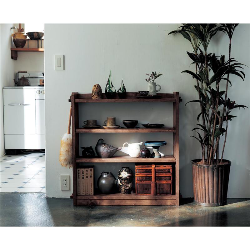 楽天市場】レトロ くさび棚風 可動棚 オープンラック | 幅 84.5cm 奥行