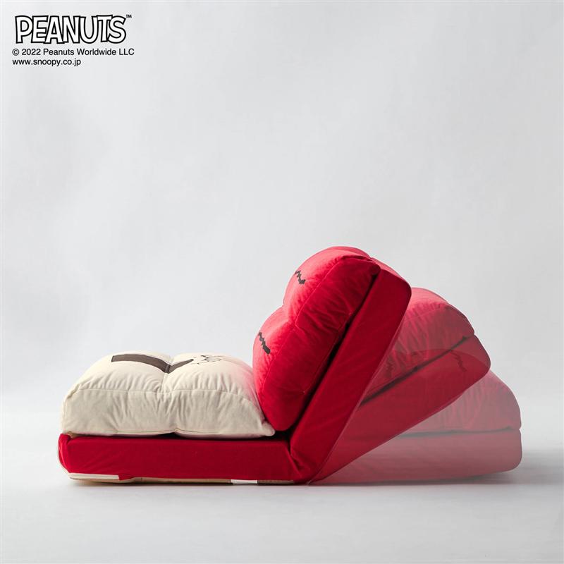 楽天市場】スヌーピー 4WAY ソファーベッド モチーフ型クッション