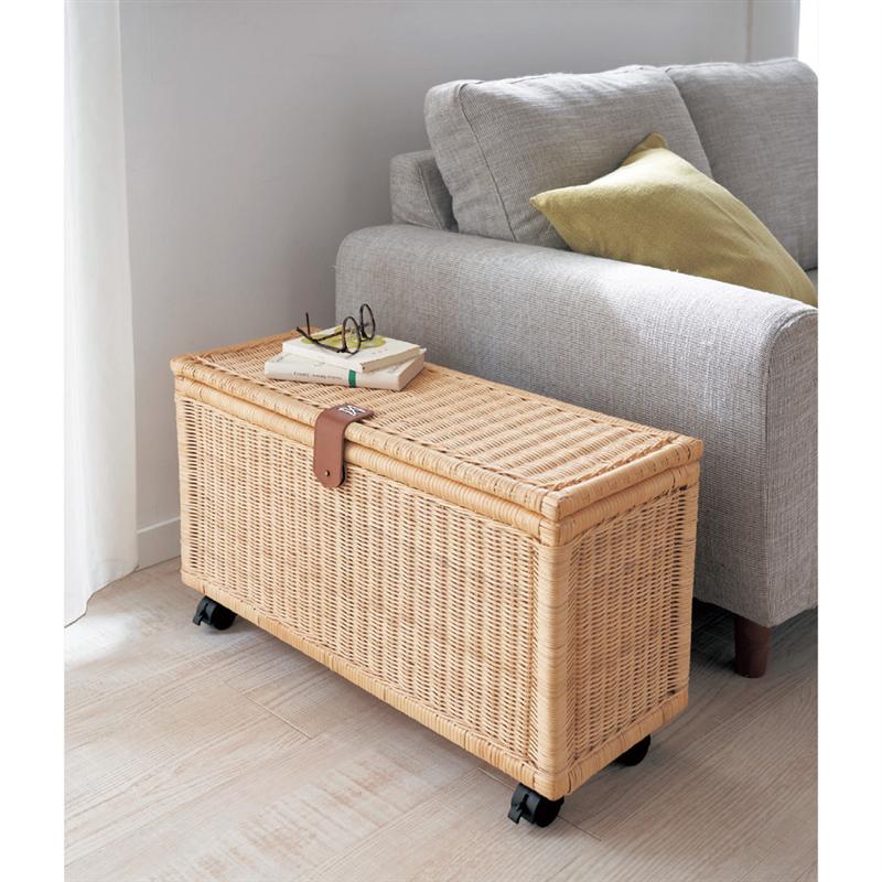 楽天市場】ラタン キャスター付き 収納 ボックス | 奥行25cm 幅70cm 高