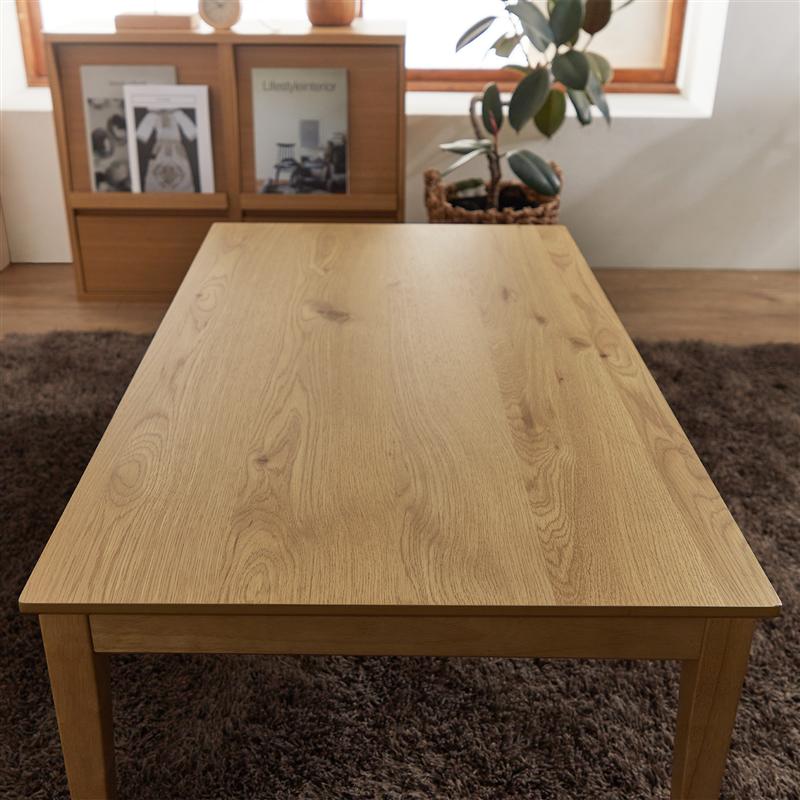 楽天市場】[楽天1位] 節ありオーク材 薄型 こたつテーブル | 幅120cm