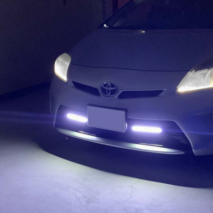 楽天市場】プリウスα LED デイライト デイランプ フロント バンパー
