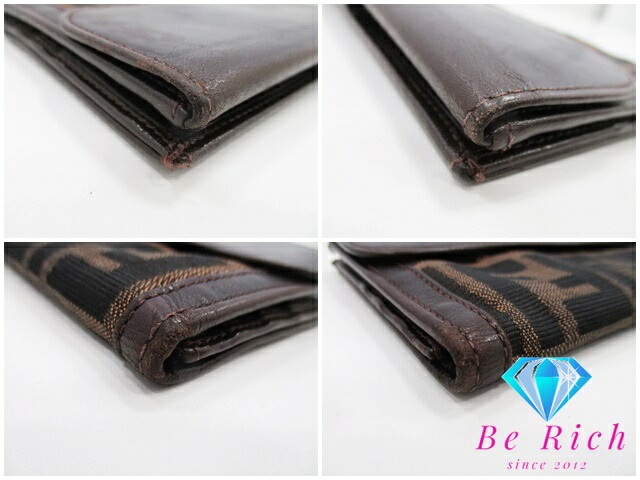 楽天市場】フェンディ FENDI Wホック 二つ折り 長財布 2804-30806