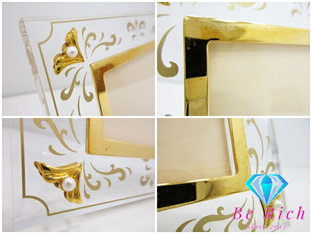 楽天市場】ミキモト MIKIMOTO パール フォト フレーム クリア ゴールド