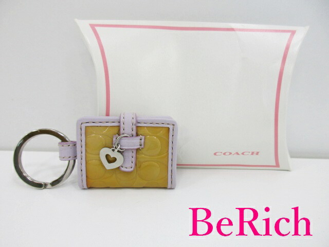 楽天市場】コーチ COACH レザー エナメル 手帳型 キーホルダー