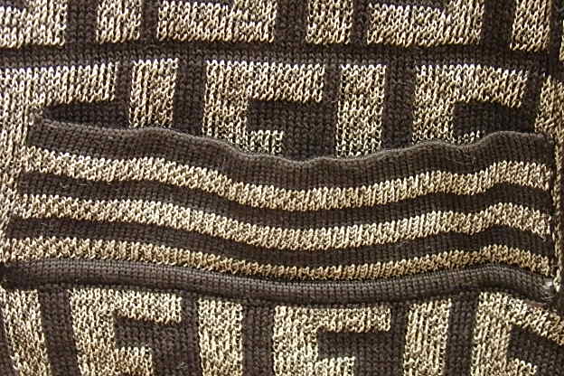 楽天市場】フェンディ FENDI ズッカ柄 ニット ベスト サイズ 40 グレー