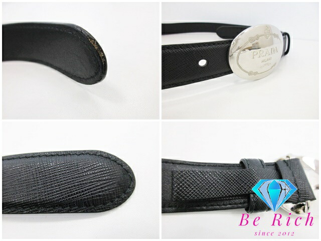 楽天市場】プラダ PRADA ベルト サフィアーノ メンズ ベルト ICC023 黒