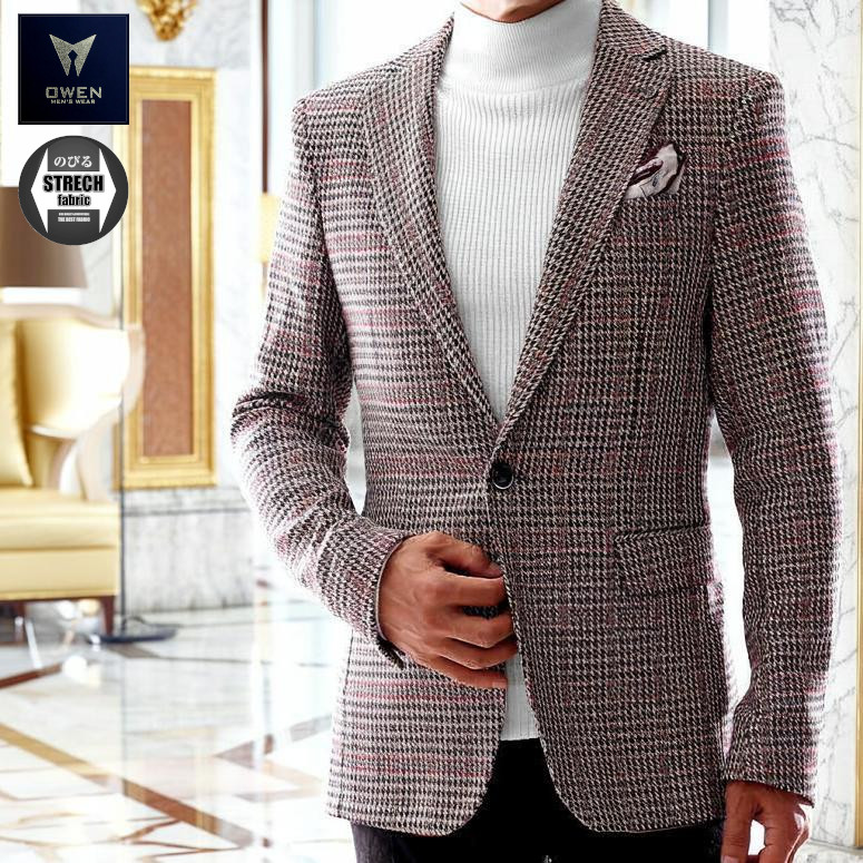 楽天市場】ツイード ジャケット テーラードジャケット グレンチェック