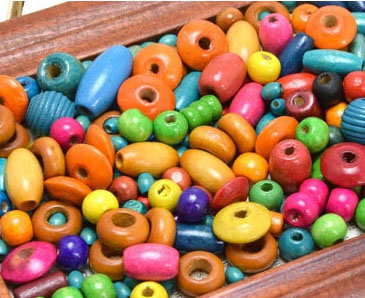 楽天市場】ウッドビーズ 福袋 約100g 木製 ビーズ セット 手芸 パーツ