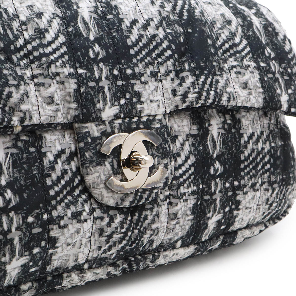 楽天市場】CHANEL シャネル ツイードプリント ココマーク チェーン