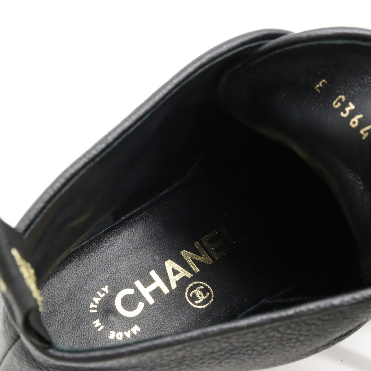 楽天市場】CHANEL シャネル ショートブーツ レースアップ 編み上げ