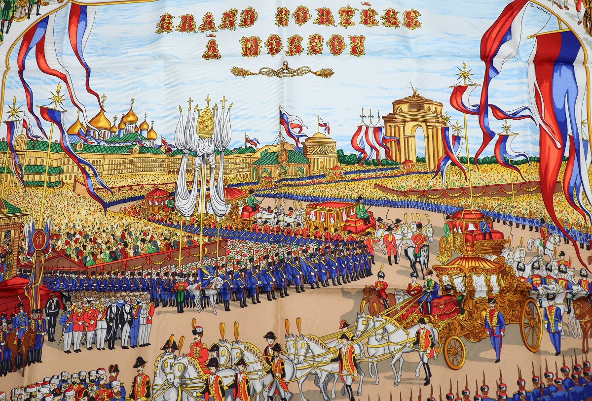 楽天市場】【未使用品】【アパレル】HERMES エルメス カレ90 スカーフ