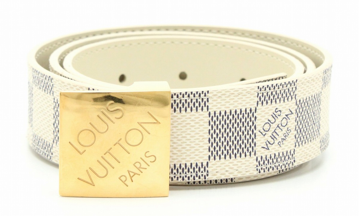 楽天市場】LOUIS VUITTON ルイ ヴィトン ダミエアズール サンチュール