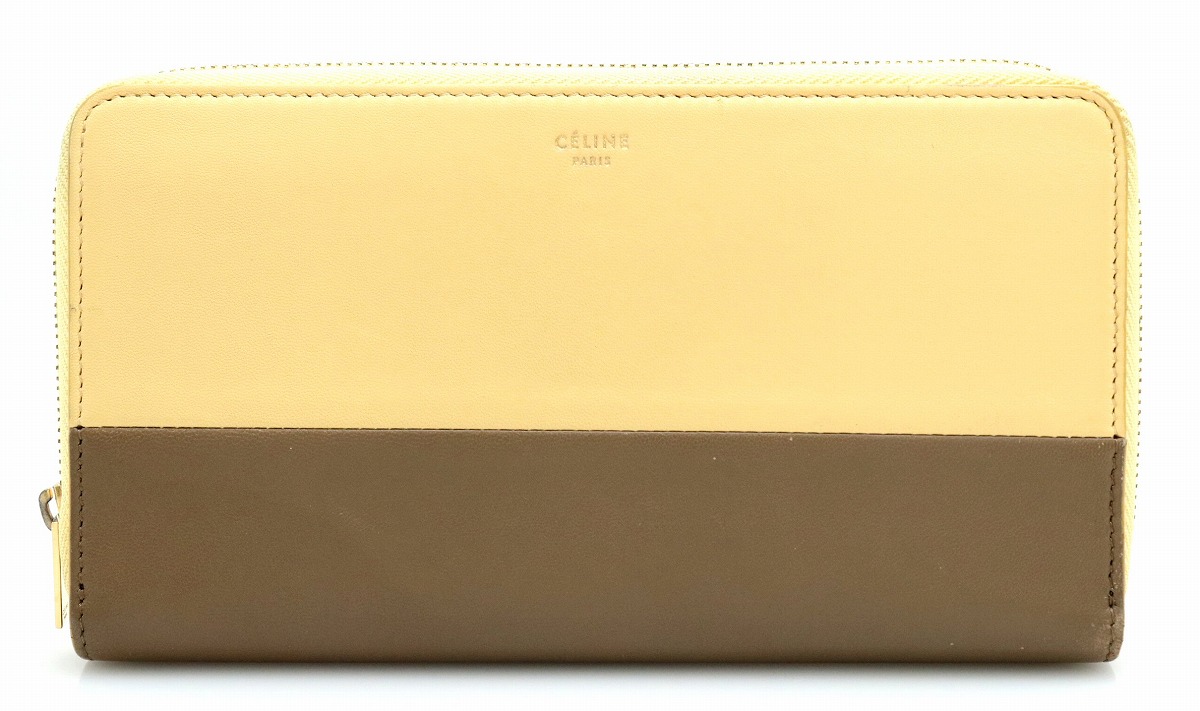 楽天市場】【財布】CELINE セリーヌ ラウンドファスナー 長財布 レザー