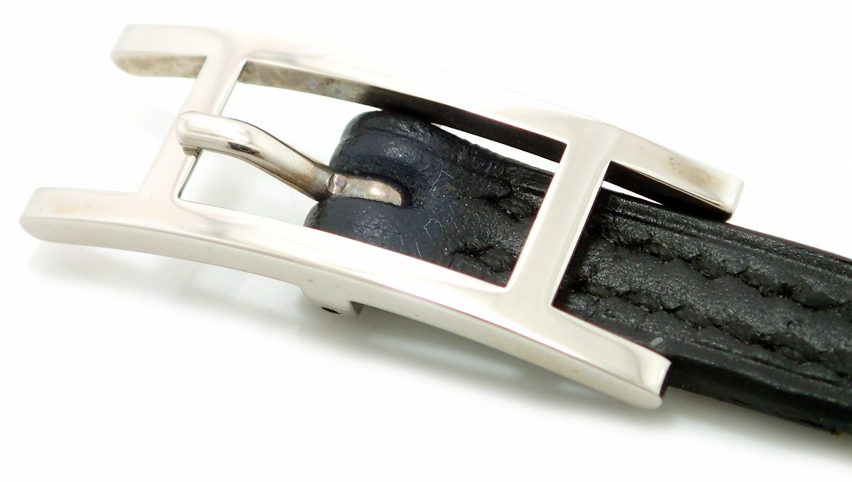 楽天市場】HERMES エルメス アピ3 レザー ブレスレット シルバー金具