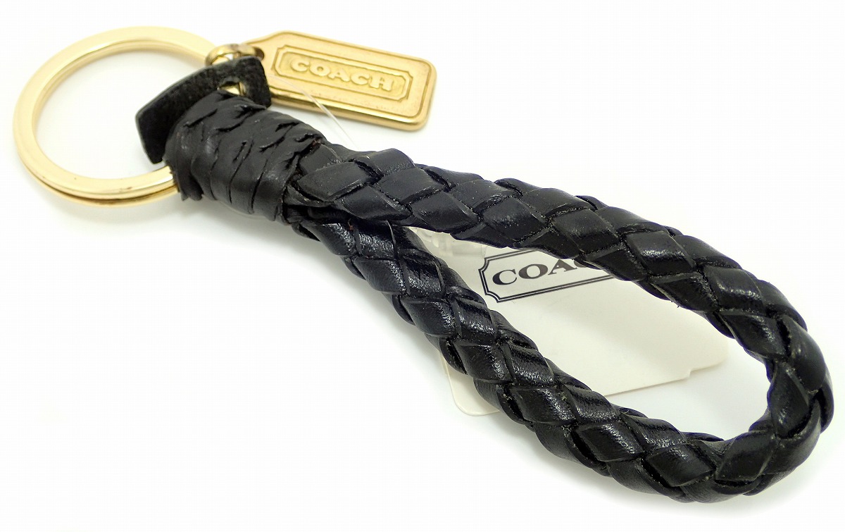 楽天市場】【未使用品】COACH コーチ レザー キーホルダー キーリング