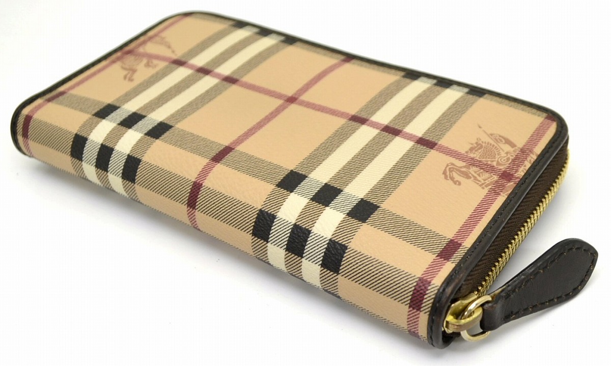 楽天市場】【財布】BURBERRY バーバリー ラウンドファスナー長財布