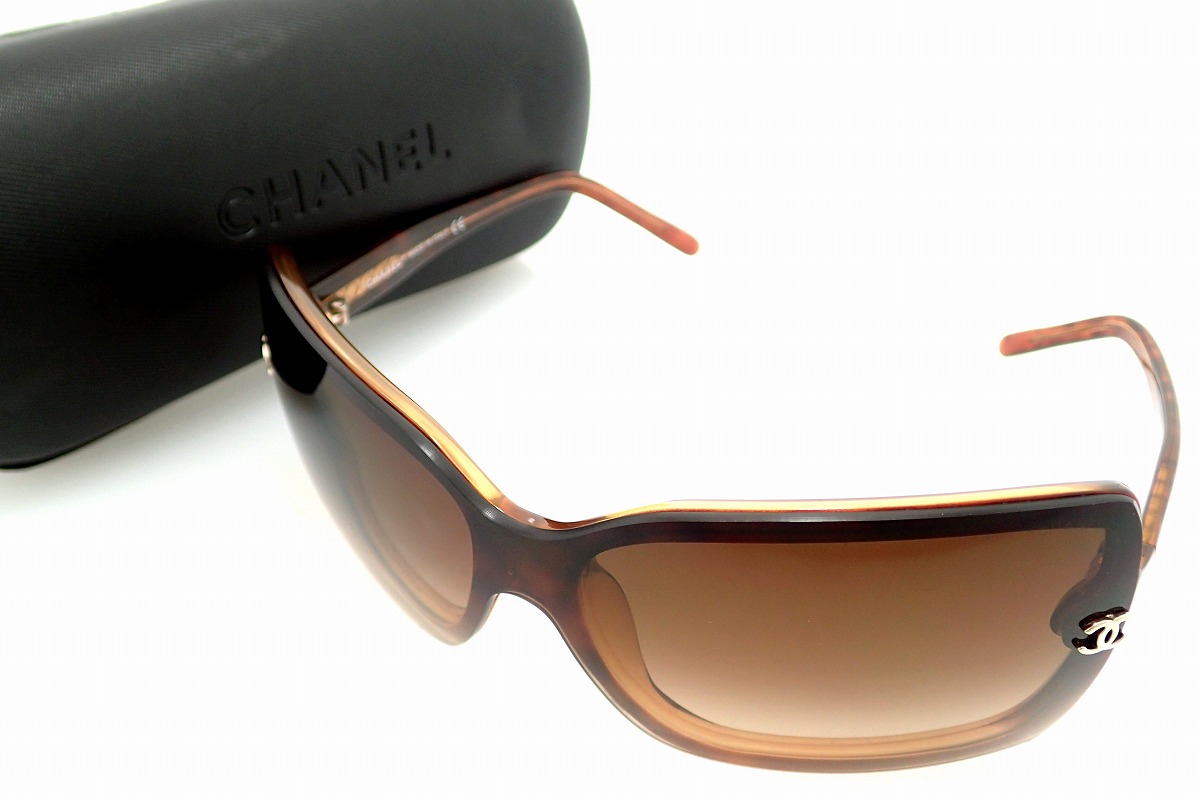 楽天市場】CHANEL シャネル サングラス ブラウングラデーション
