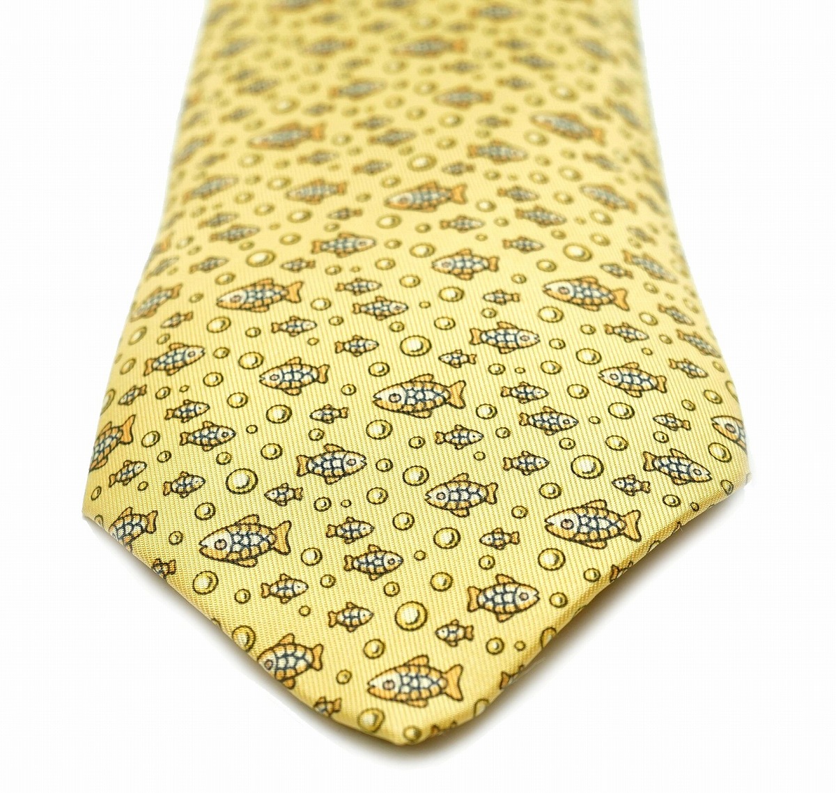 楽天市場】【未使用品】HERMES エルメス ネクタイ シルク100% 魚柄