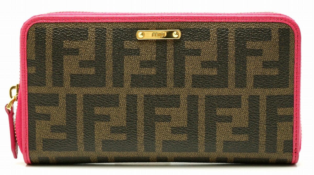 楽天市場】【財布】FENDI フェンディ ズッカ ズッカ柄 ラウンド