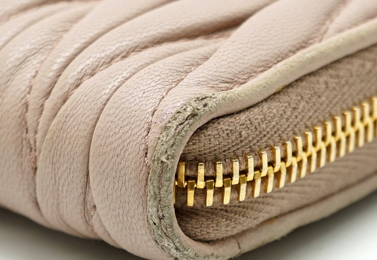 楽天市場】【財布】Miu Miu ミュウ ミュウ マテラッセ L字型ファスナー