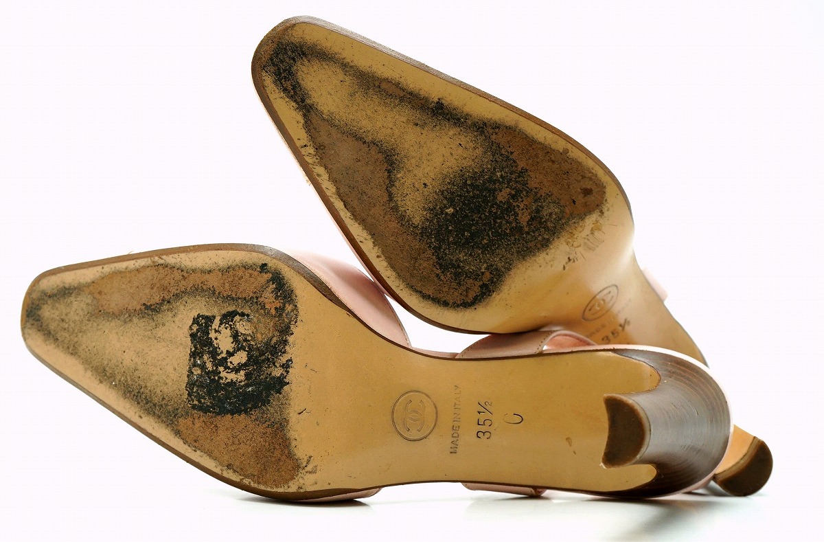 楽天市場】【靴】CHANEL シャネル カメリア パンプスヒール レザー