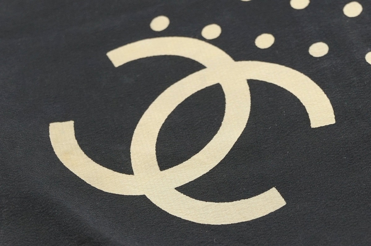 楽天市場】CHANEL シャネル ハンカチ シルク100% ココマーク 水玉