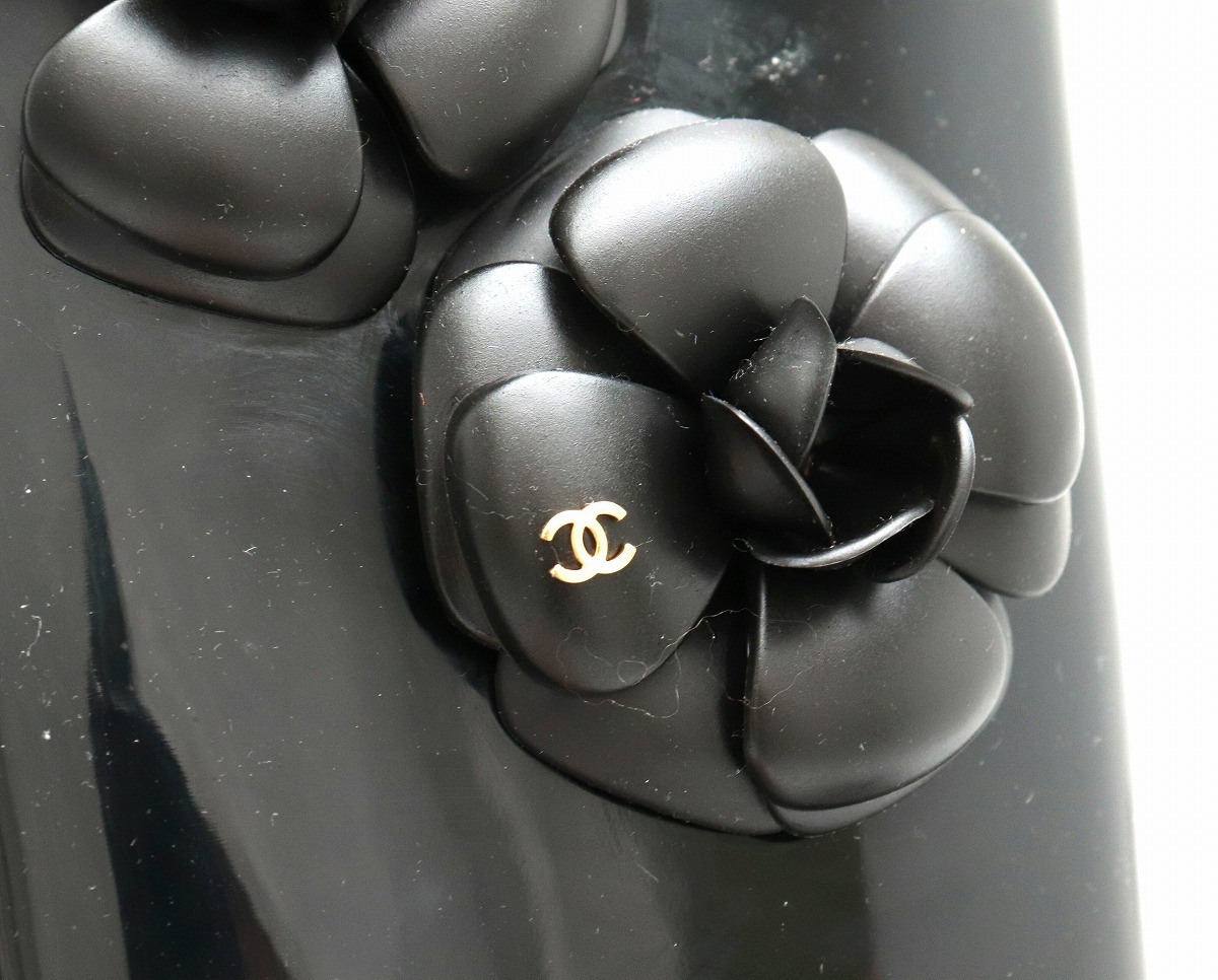 楽天市場】【靴】CHANEL シャネル カメリア レインブーツ 長靴 ラバー