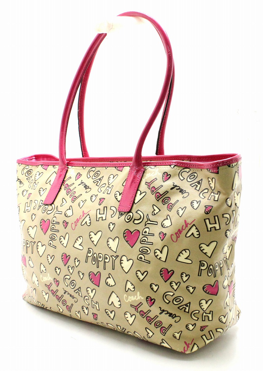 楽天市場】【バッグ】COACH コーチ ポピー グラフィティ トートバッグ