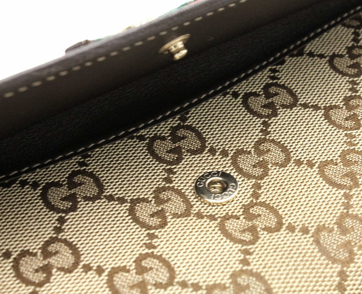 楽天市場】【財布】GUCCI グッチ GGキャンバス 2つ折り 長財布 リボン