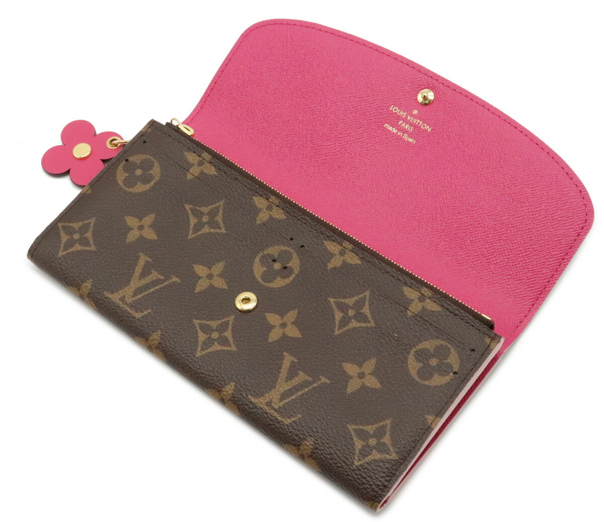 ルイヴィトン モノグラム ポルトフォイユ エミリーM64202 ＊チャーム