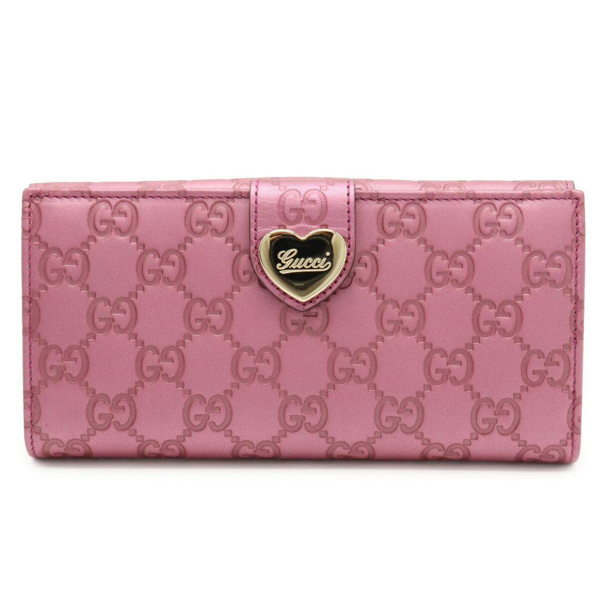 楽天市場】【財布】GUCCI グッチ グッチシマ ハート 2つ折長財布 二