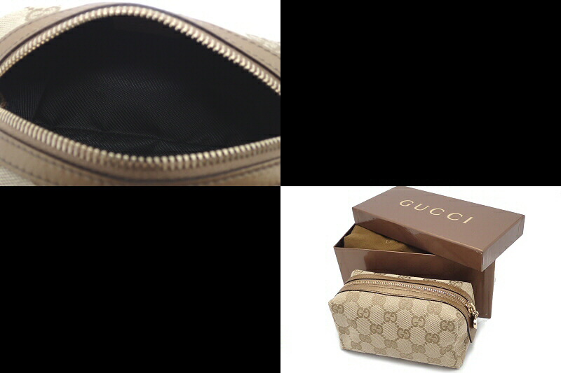 楽天市場】【未使用品】【バッグ】GUCCI グッチ GGキャンバス ポーチ