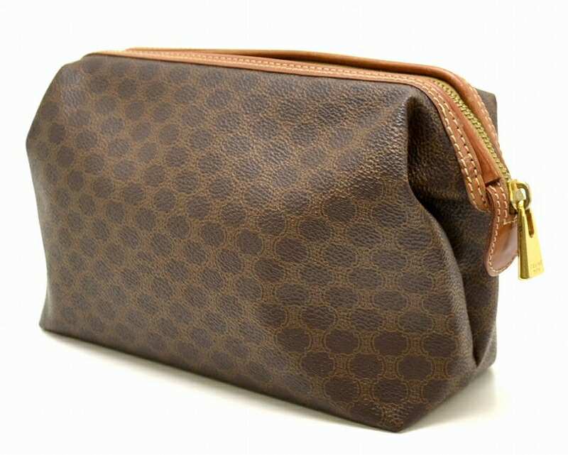 楽天市場】【バッグ】CELINE セリーヌ マカダム柄 ブラゾン柄 ポーチ