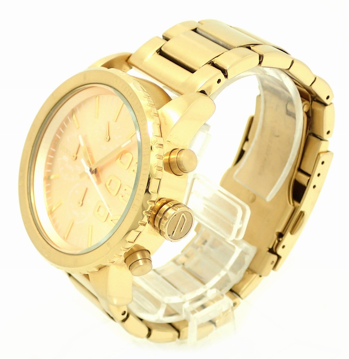 楽天市場】【ウォッチ】DIESEL ディーゼル クロノグラフ SS ゴールド