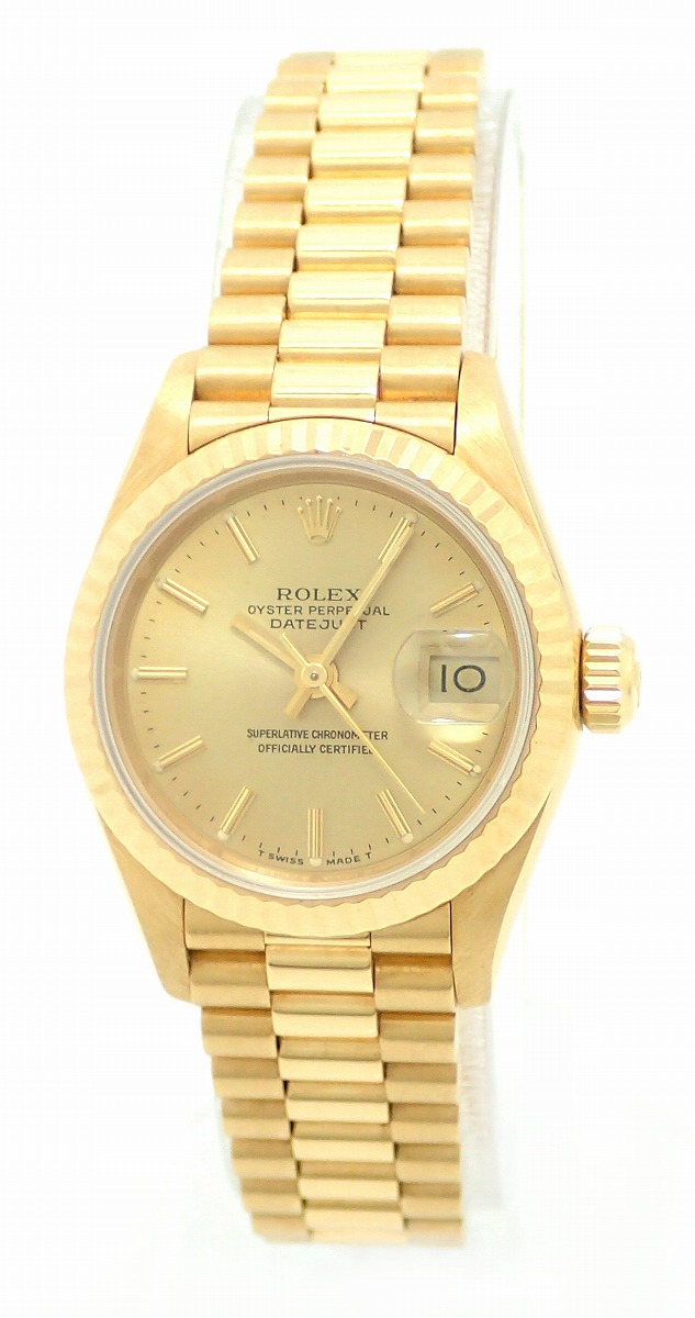 楽天市場】【ウォッチ】ROLEX ロレックス デイトジャスト ゴールド文字