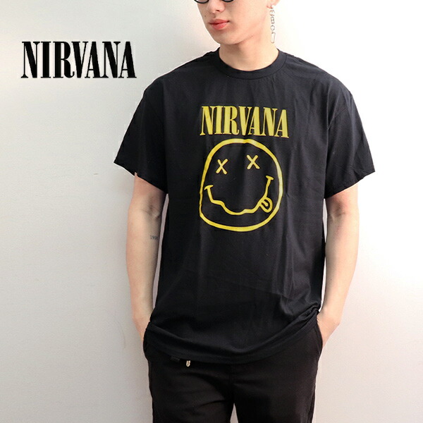 楽天市場】ニルヴァーナ【NIRVANA】SS TEE Tシャツ ブラック スマイル