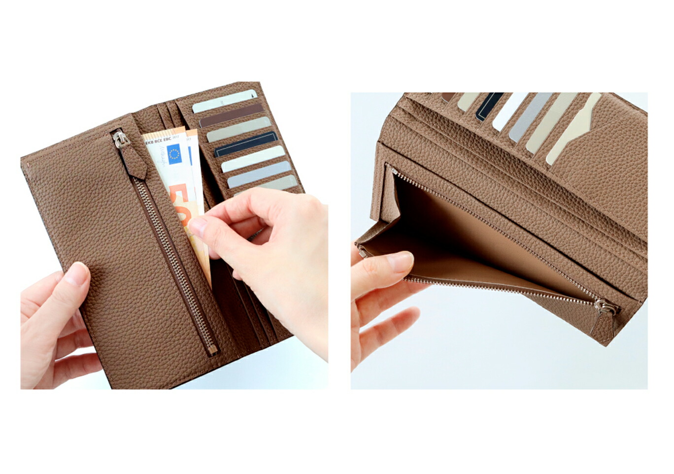 楽天市場】【公式】ロングウォレット 二つ折り財布 薄い財布 メンズ