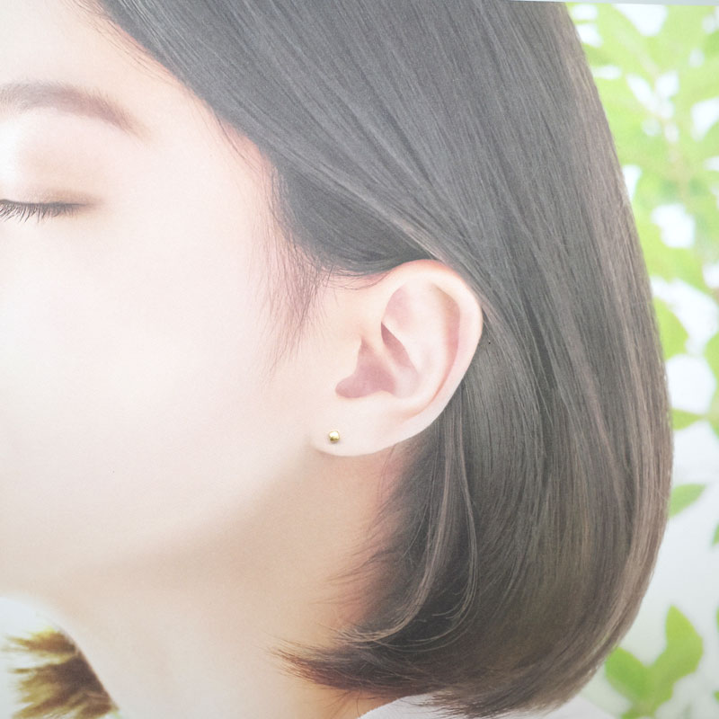 楽天市場】【ピアス】片耳販売22金シンプルセカンドピアス金属