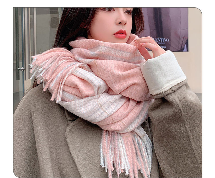 楽天市場】レディース マフラー 大判 ペアルック カップルお揃い