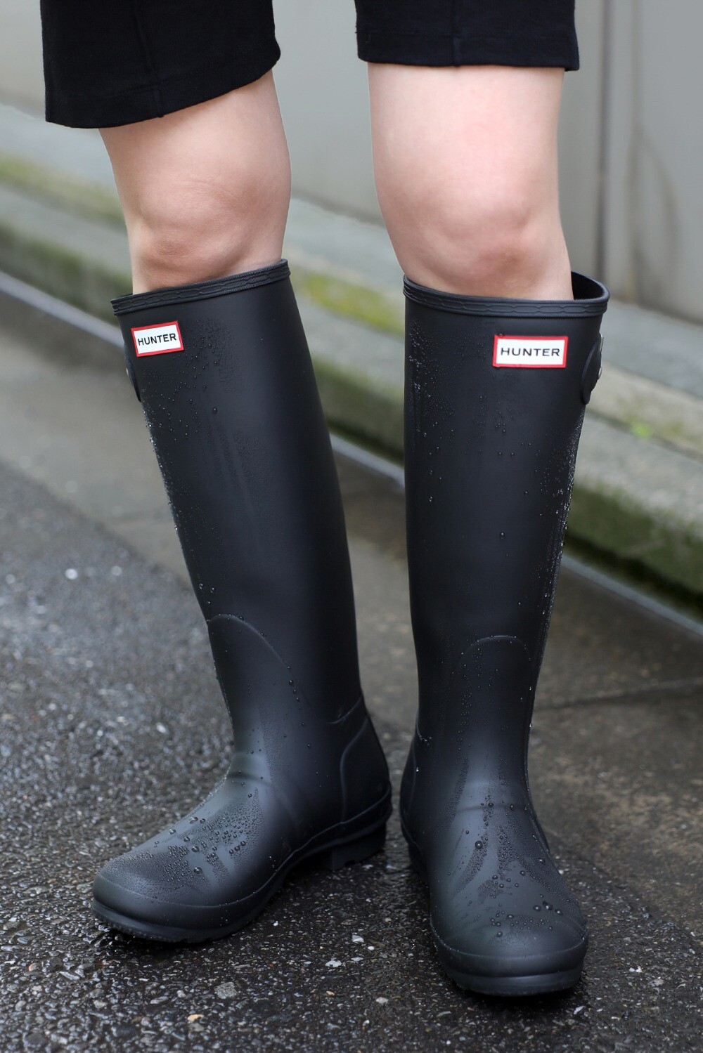 楽天市場】ハンター トール HUNTER レインブーツ レディース 黒