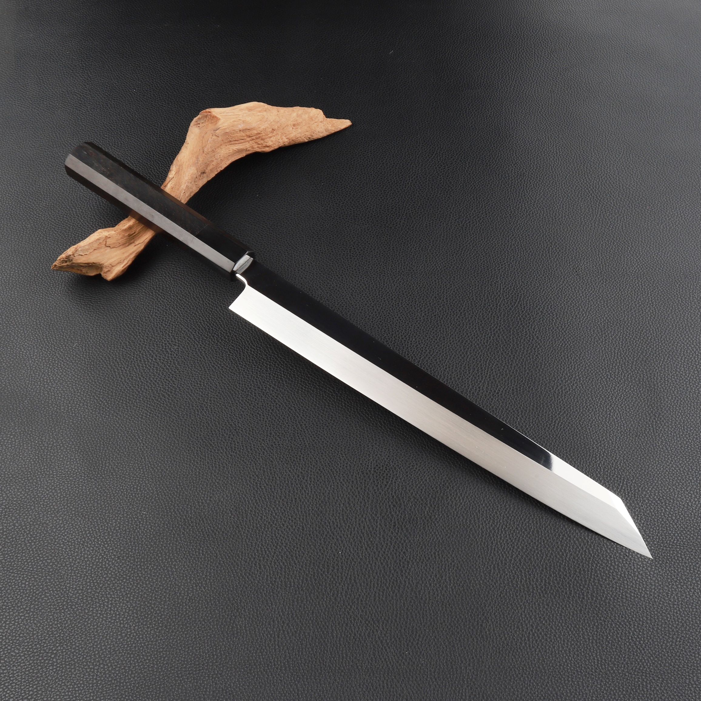 楽天市場】切付柳刃包丁 尺（刃渡り300mm）通常鏡面仕上げ 本刃付け