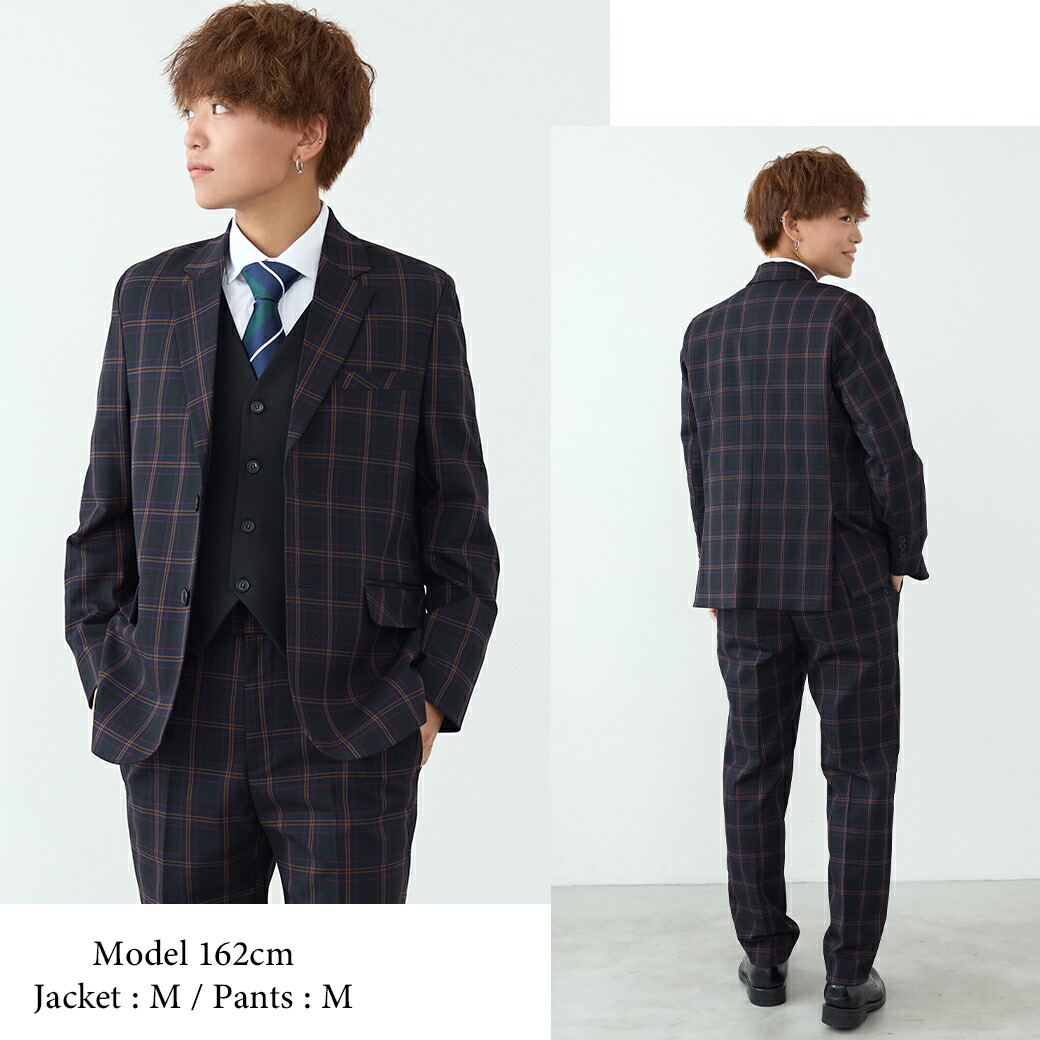 楽天市場】スーツ レディース チェック ネイビー BOYSHE Check Suit